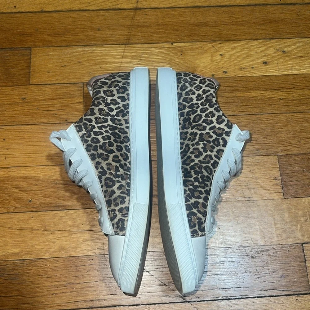 Oliver Cabell Women’s Low 1 Leather Sneakers in Leopard, size 37